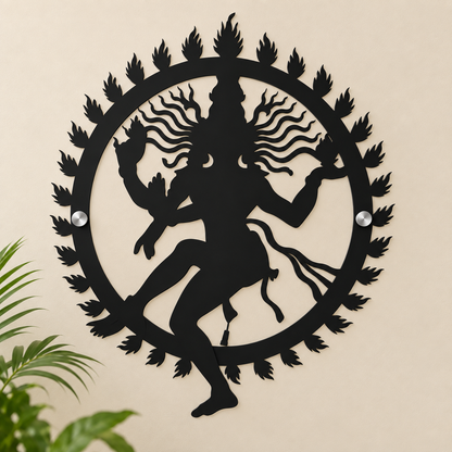 Nataraja Black Acrylic Wall Art