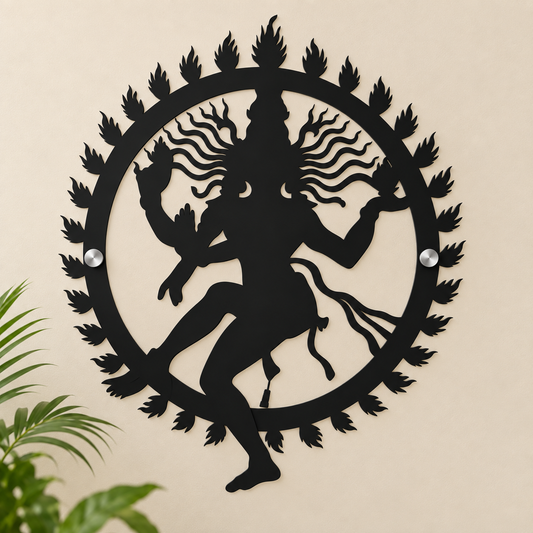 Nataraja Black Acrylic Wall Art