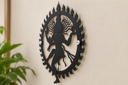 Nataraja Black Acrylic Wall Art